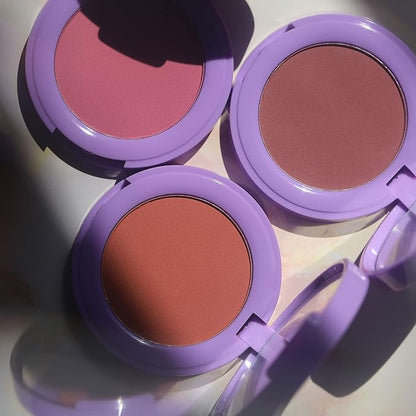 Half Caked In Bloom Powder Blush | vegan & cruelty-free, fragrance-free, highly pigmented, primer-infused | 3.8g (Liv On Sunday)