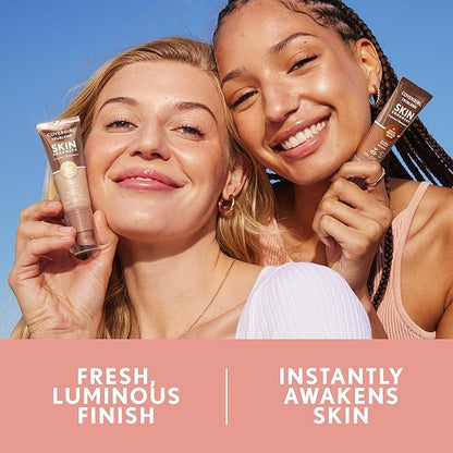 CoverGirl TruBlend Skin Enhancer, Bronze Glow, Luminizer, Healthy-Looking Glow, Flexible Coverage, Clean & Vegan, Water-Based Formula, For All Skin Tones, 0.81oz