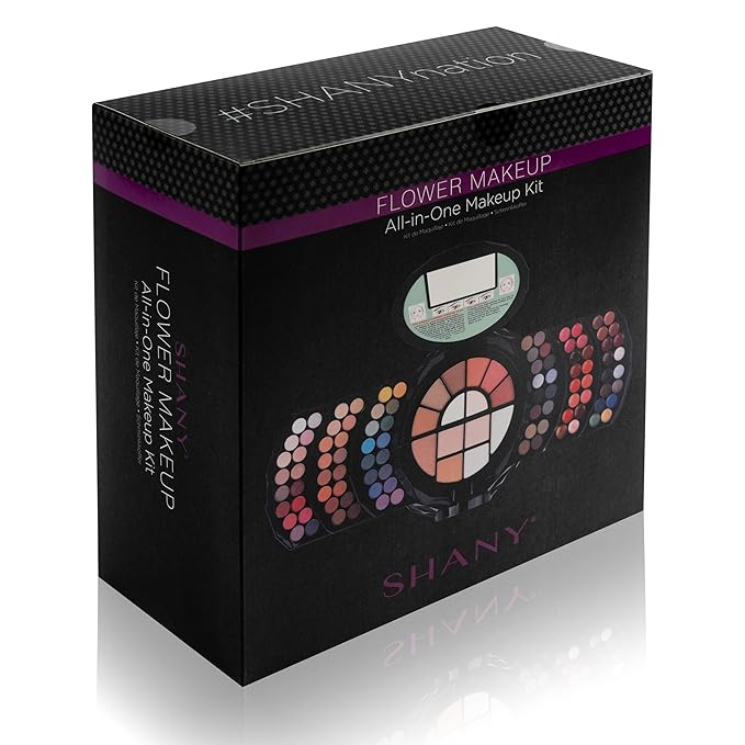 SHANY All In One FLOWERS Makeup Set - Ultimate Fancy Makeup Kit - Eyeshadows, Lip colors, Face Powders, Highlighters, and Blushes.