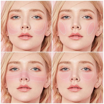 Boobeen Blush Powder Face Makeup, Highly Pigmented Single Color Face Blush for Cheeks, Shape, Contour & Highlight Face to Create a Natural Matte Finish, Blendable