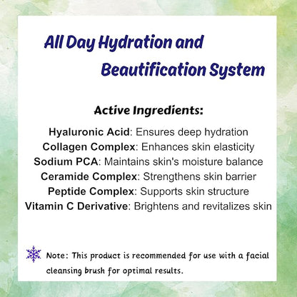Suppin BB Hydrating Skincare Cream, Makeup Foundation Moisturizer for Women of All Skin Types, Strenghtens & Enhances Skins, Lightweight C White Floral Bouque, 30g/1.06oz