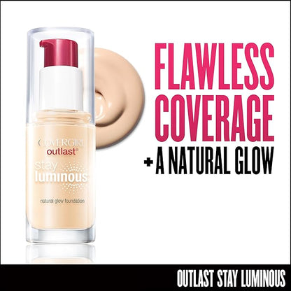 COVERGIRL Outlast Stay Luminous Foundation Classic Ivory 810, 1 oz (packaging may vary)