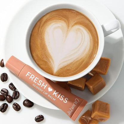 ColourPop Fresh Kiss Glossy Lip Balm - Hydrating Lip Care Enriched with Peptides, Hyaluronic Acid, Shea Butter & Vitamin E for an Ultra-Cushiony Formula - Caramel Latte (2 Count)