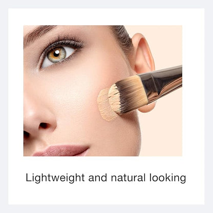 Ecco Bella Liquid Foundation Makeup - Lightweight, Buildable Coverage - Hydrating Foundation - Clean Foundation Makeup, Vegan - Protects & Hydrates Skin - Tan