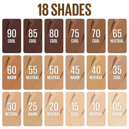 Maybelline Lifter Stix Multi-Use Face Stick - Contour, Bronzer, Concealer and Foundation Stick, All-In-One Creamy Face Makeup with Cranberry Seed Oil, 35, 1 Count