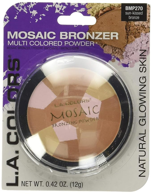 L.A. COLORS HD Mosaic Bronzer (carded), Sun-Kissed Bronze CBMP270 (Pack of 2)
