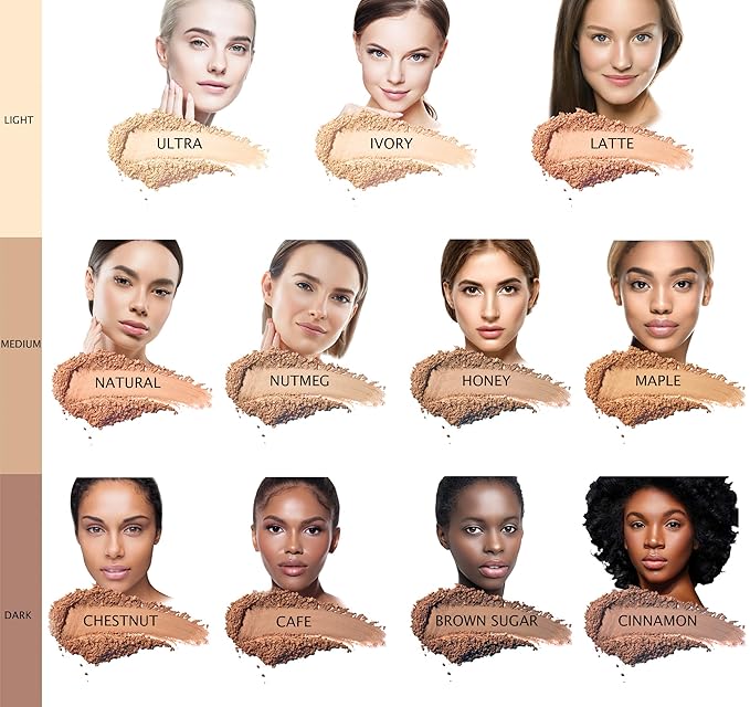 Bellaterra Cosmetics Mineral Powder Foundation | Long-Lasting All-Day Wear | Buildable Sheer to Full Coverage – Matte | Sensitive Skin Approved | Natural SPF 15 (Cinnamon) 9 grams