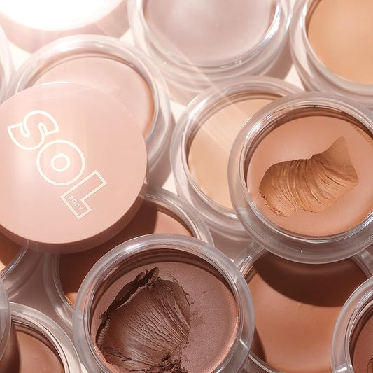 ColourPop SOL Face & Body Bronzing Balm Makeup Bronzer - Vegan, Cream Bronzer for a Natural Glow, Blurring Finish & Buildable Coverage - Glowy Summer Makeup - Medium (1.1 oz)