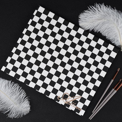 Allwon Extra Large Magnetic Palette Checkered Black Empty Makeup Palette for Eyeshadow Lipstick Blush Powder