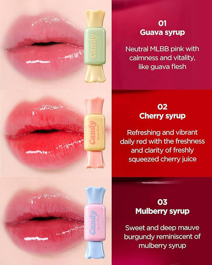 THESAEM Saemmul Candy Syrup Gloss 01 Guava Syrup – Buildable High Shine Bouncy Lips with Cute Candy Tint - Long Lasting Plumping & Moisturizing, 0.2 fl.oz.
