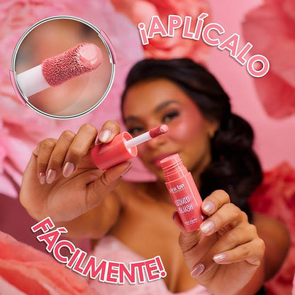 | Liquid Blush | Long-Lasting Liquid Blush | Non-Greasy | Highly Pigmented | Suitable for All Skin Types | Matte Colors | Subtle Shimmer Highlights | Shade: Blushing| 6ml | Model PKLB06