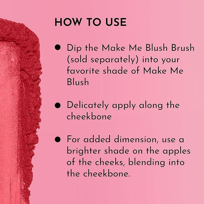 Make Me Blush Talc Free Velvet Blush, Dessert Rose, Pink, 0.18 Ounce