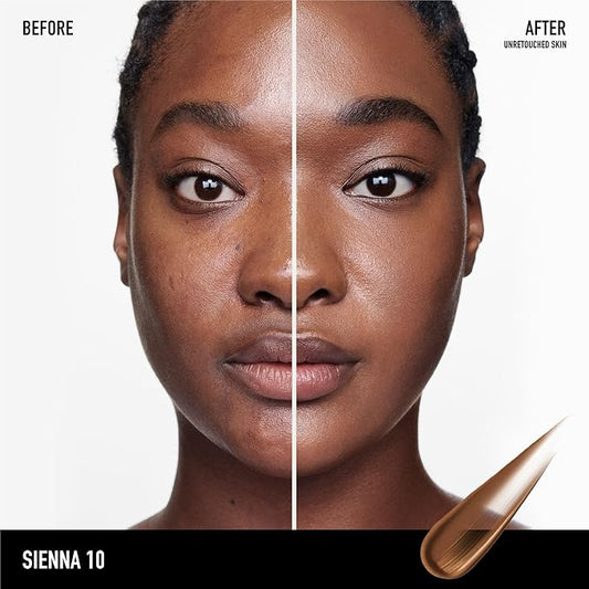 bareMinerals Complexion Rescue Tinted Moisturizer for Face with SPF 30, Vegan Tinted Mineral Sunscreen with Hyaluronic Acid, Mini Size, Sienna 10