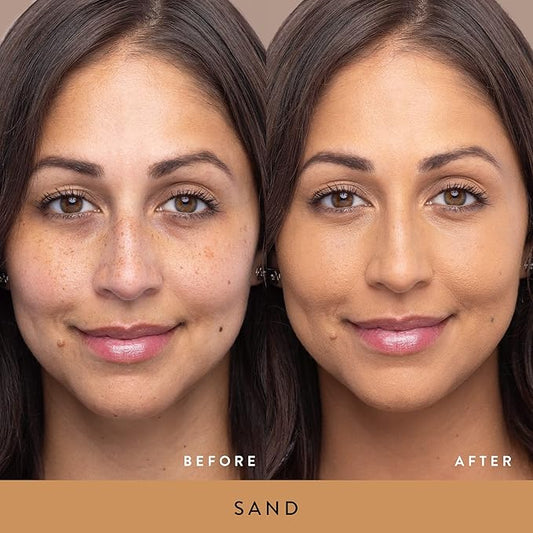 LAURA GELLER NEW YORK Double Take Liquid Foundation, Sand and Filter Finish Radiant Setting Powder