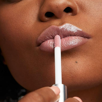 Woosh Beauty, Spin-On Lip Gloss, Hydrating Hyaluronic Acid & Shea Butter, No Fine Lines, Shine Finish, Vegan & Cruelty-Free - Veil