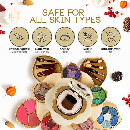 Flower All In One Makeup Kit for Teens and Women & Toysical 2-Tier Makeup for Teens
