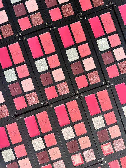 Multi-Effect Palette | All In One Palette | Bianca Makeup | Reusable Magnetic Palette | With Eyeshadows, Lipstick, and Blush | Find the effect you desire | Makeup Palette (Coquette)