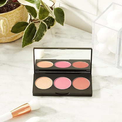 YANY Confidence Pro-Cheek Palette, Bronzer, Blush, Shimmer | Cheek Palette, Face Sculpting Kit | 3 Shades