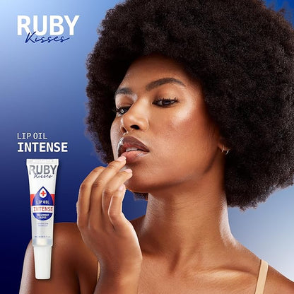 Ruby Kisses Hydrating Lip Oil Intense Treatment Gloss, Deep Hydrates & Heals with Natural Oils, Natural Shine Lip Care, Moisture, Repair & Antioxidant Protect
