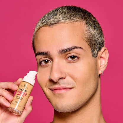 essence | Keep Me Covered Long-Lasting Foundation (120 | Warm Buff) | Medium to Full Buildable Coverage | Vegan & Cruelty Free