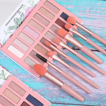 Vegan Organic Eyeshadow Palette - 16 Colors Highly Pigmented Metallic Colorful Long Lasting Nude Shimmer