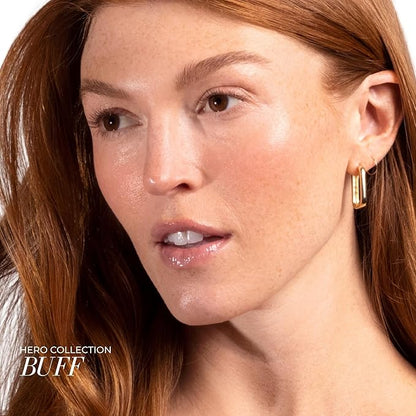 FITGLOW Beauty - Lip Color Serum | Vegan, Woman-Owned Clean Beauty (Buff - Earthy Nude)