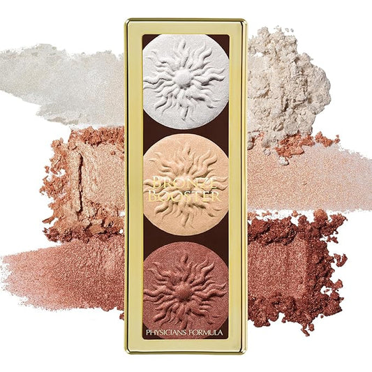 Physicians Formula Highlighter & Contour Powder Palette, Shimmer Strobing,-Fragrance Free, Paraben Free, Gluten Free, Dermatologist Tested