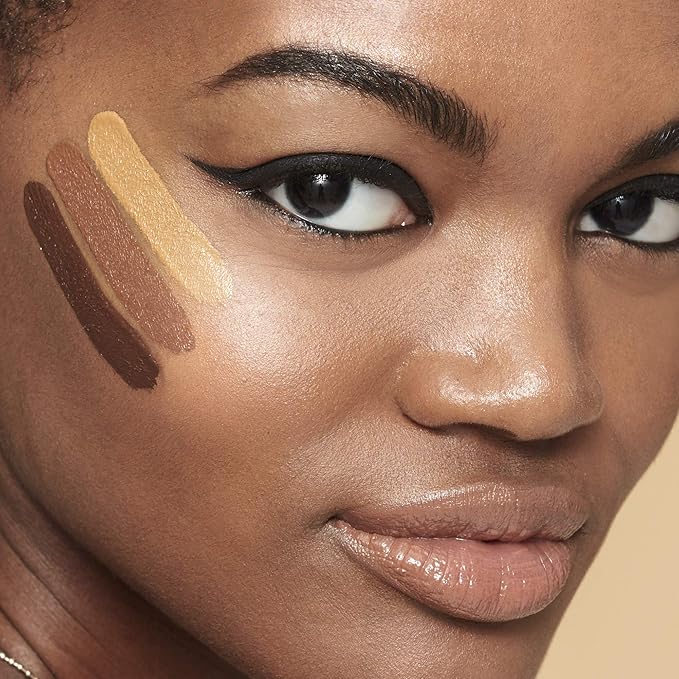 e.l.f, Hydrating Camo Concealer, Lightweight, Full Coverage, Long Lasting, Conceals, Corrects, Covers, Hydrates, Highlights, Rich Ebony, Satin Finish, 25 Shades, All-Day Wear, 0.20 Fl Oz (Pack of 2)