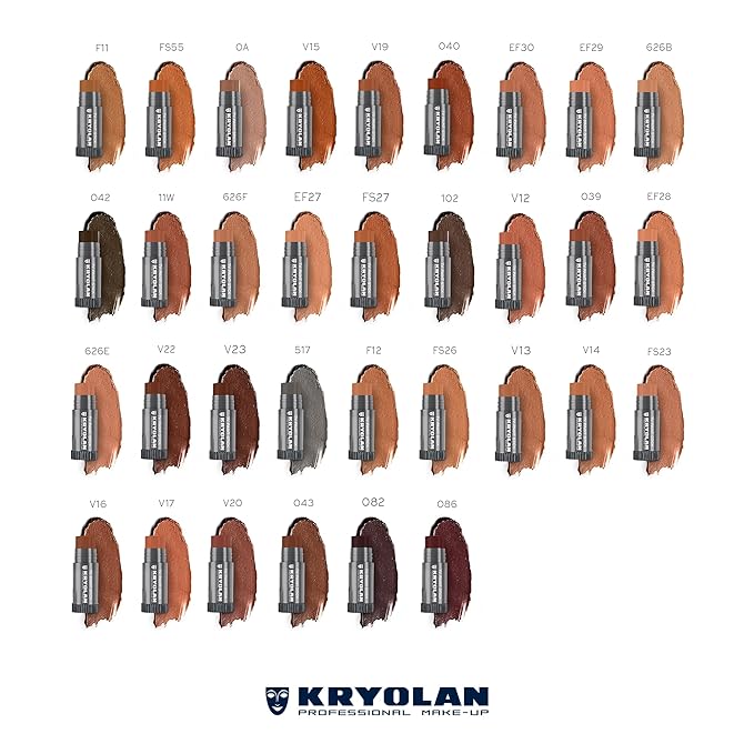 Kryolan TV Paint Stick - 042 Kryolan Makeup - Makeup Foundation - Makeup for TV, Theater, Stage, Acting, Face and Body, Full Coverage Concealer Foundation - Made in USA (25 g)