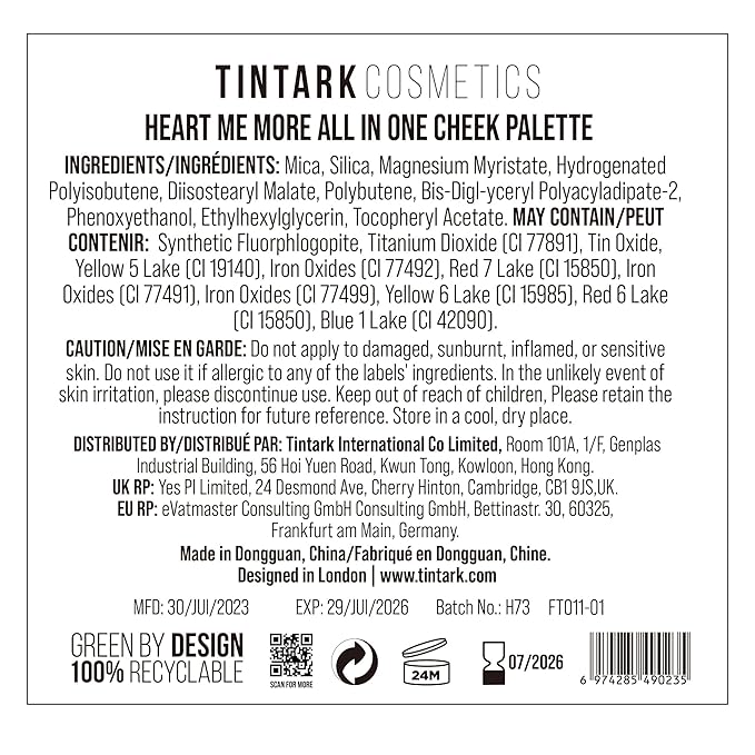 Matte and Highlighter Blush Palette, Cheek Blush Makeup, Bright Pink Blush Powder, Rose Magenta Peach Red, Talc Free