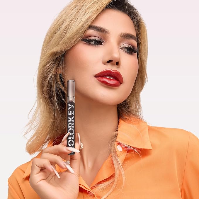 COLORKEY Lip Gloss Mirror Series, Hydrating Lip Gloss with Essential oil, High Shine Glossy Lip Tint, Hydrated & Fuller-looking Lips, Long-Lasting Liquid Lipstick (R704)
