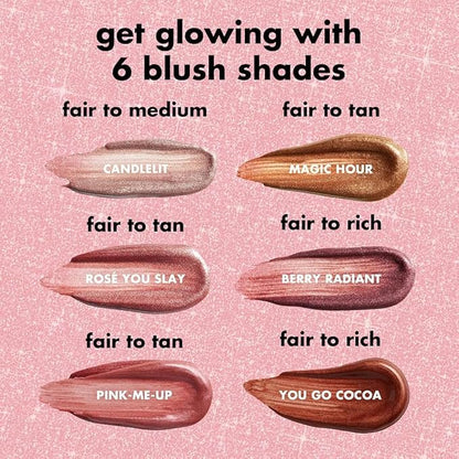 e.l.f. Halo Glow Blush Beauty Wand, Liquid Blush Wand For Radiant, Flushed Cheeks, Infused With Squalane, Vegan & Cruelty-free, Magic Hour