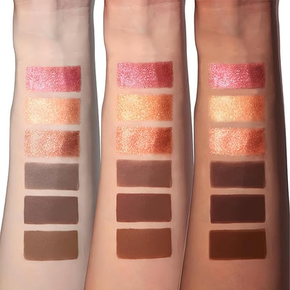 Face Sculpting Contour Palette 6 Colors Smooth Cream Matte Contour Pressed Powder Lightweight and Easy to Blend Contour Makeup (Color 05)