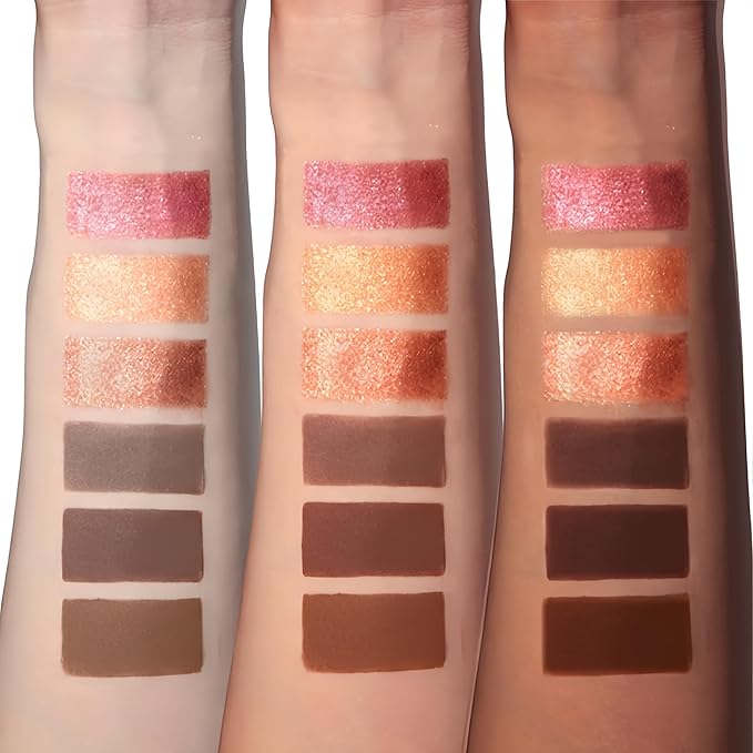 Face Sculpting Contour Palette 6 Colors Smooth Cream Matte Contour Pressed Powder Lightweight and Easy to Blend Contour Makeup (Color 06)