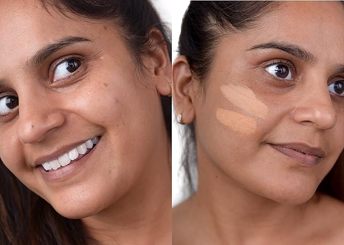 Loves-You-Back 3in1 Mineral Powder Foundation (BEIGE 4) | Designed for acne-prone, sensitive skin | Smooths skin and covers dark circles with Natural Coverage | Vegan + Cruelty Free