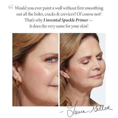 LAURA GELLER NEW YORK Prime-n-Set Duo: Spackle Primer + Spackle Mist Boost Setting Spray with Electrolytes (01 Champagne Glow + Electrolytes, 5.0 Fl Oz)