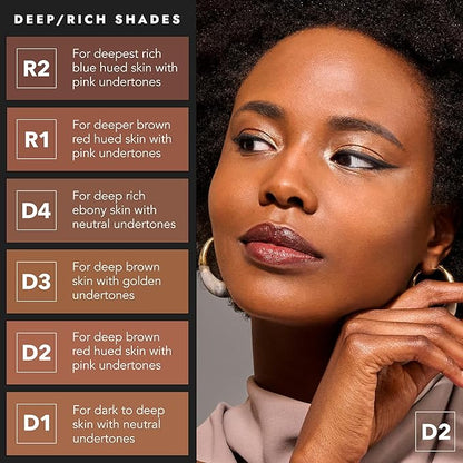 COVER FX Complete Coverage Kit: Total Cover Cream Foundation - Shade D4 + Custom Cover Blending Brush