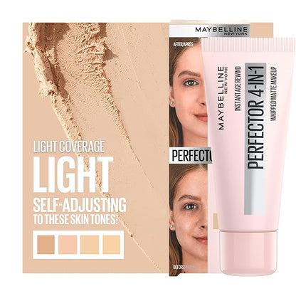 Maybelline Instant Age Rewind Instant Perfector 4-In-1 Matte Makeup, 01 Light, 1 Count