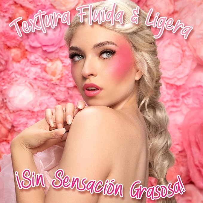| Liquid Blush | Long-Lasting Liquid Blush | Non-Greasy | Highly Pigmented | Suitable for All Skin Types | Matte Colors | Subtle Shimmer Highlights | Shade: Sunny| 6ml | Model PKLB04