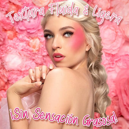| Liquid Blush | Long-Lasting Liquid Blush | Non-Greasy | Highly Pigmented | Suitable for All Skin Types | Matte Colors | Subtle Shimmer Highlights | Shade: Sunny| 6ml | Model PKLB04