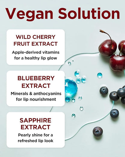 TOCOBO Juicy Berry Plumping Lip Oil 06 Berry Candy – Korean Vegan Hydrating Lip Oil with Plant Oils for High Shine Gloss - Non Sticky Formula for All Skin Tones, 0.12 fl.oz.