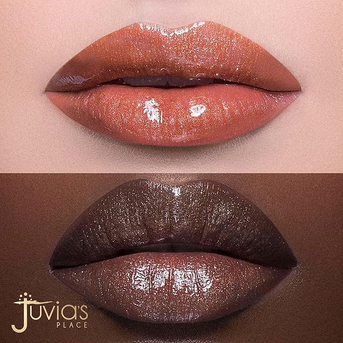 Juvia's Place Nubian Earth Glass Gloss Lip Gloss Mirage - Non-sticky Lip Makeup, Hydrating Lip Gloss, Tinted Lip Gloss, Shine & Glow Lip Makeup, Beauty & Personal Care Products for Lips