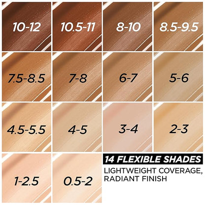 L'Oreal Paris True Match Nude Hyaluronic Tinted Serum Foundation with 1% Hyaluronic acid, Tan-Deep 7-8, 1 fl. oz.