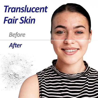 Suppin Setting Powder & Hydrating BB Cream, Pressed Powder with Skin-Smoothing Amino Acid+ Lightweight Makeup Foundation Moisturizer Cream with Botanical Extract Formula, White Floral Bouquet