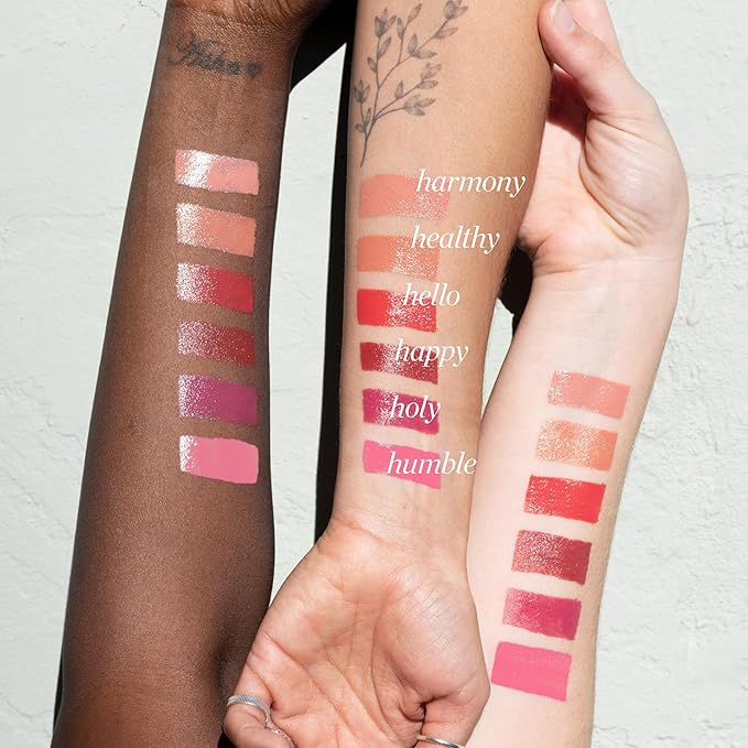 Ere Perez - Natural Carrot Color Pot | For Lips + Cheeks | Buildable, Blendable, Creamy, Vibrant, Satin Finish | Cacao Butter, Avocado + Castor Seed Oil | Vegan, Cruelty-Free, Clean Beauty (Happy)