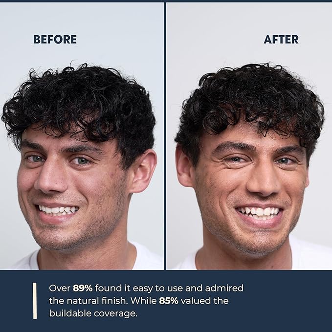 Quick Cover Stick | Lightweight Foundation + Concealer For Men's Skin | Face + Body | 17 Shades | Instantly Covers Blemishes | Natural Matte Finish | Cruelty-Free + Vegan | Portable (Honey)