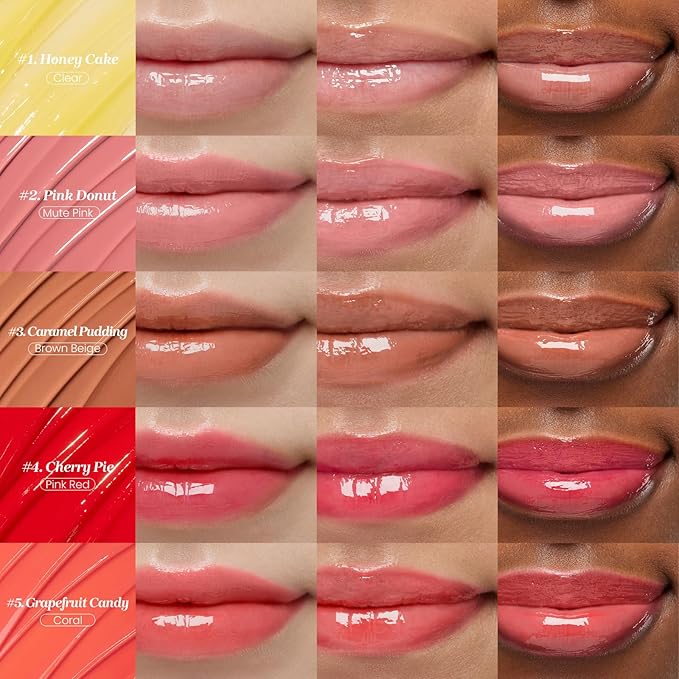 CNP Propolis Jelly Tinted Lipcerin - Grapefruit Candy, Hydrating Lip Gloss with Manuka Honey & Hyaluronic Acid, Gifts for Women, Korean Skin Care, 0.3 fl.oz.