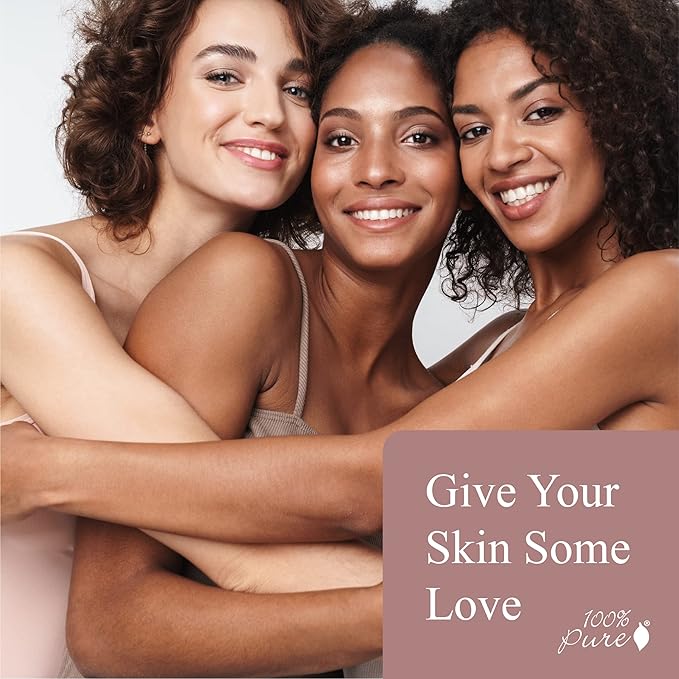 100% PURE Cream Foundation Concealer Face Makeup Medium to Full Matte Coverage - Rich Hydrating Balance for Dry Skin - Vegan Fruit Pigmented Alpine Rose Color (Fair with Cool Undertone) - 0.32 oz