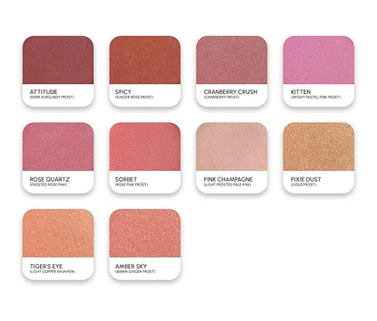 PRIMROSE PIXIE BLUSH, Pressed Powder Blushes, Highly Frosted Pigmented, Paraben Free, Gluten Free, Cruelty Free, Vegan, Made in the USA. 3.10 g. (Sorbet)