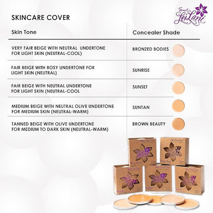 SWEET LEILANI-Foundation Full Coverage Concealer Makeup,Color Corrector Cream Foundation-No Parabens,Vegan Free and Cruelty Free-For All Skin Types | 0.60 OZ | Bronzed Bodies |
